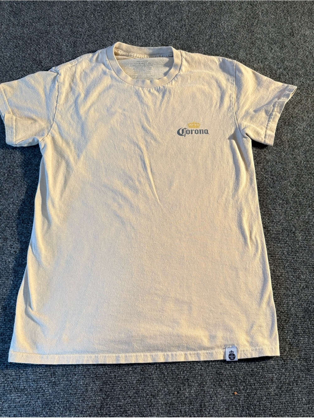 Corona Men’s Cream Short-Sleeve Logo T-Shirt